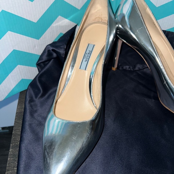 Prada Calzature Donna Pump Heel with Dust Bag Women's Size 38.5 - Picture 2 of 9